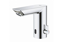 Сенсорный смеситель на раковину BauCosmopolitan питание от батареек, упр. t° на корпусе, Grohe 36451000 Grohe
