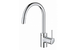 Смеситель для кухни с выдвижной лейкой Concetto поворотный излив, Grohe 32663003 Grohe