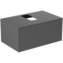 Модуль под раковину Conca 80х50,5х37 см, антрацит матовый, система push-to-open, Ideal Standard T3929Y2 Ideal Standard