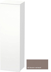 Шкаф-колонна DuraStyle 40х36х140 см, фронт - базальт матовый, корпус -  белый матовый, левый, подвесной монтаж, Duravit DS1219L4318 Duravit