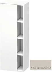 Шкаф-колонна DuraStyle 50х36х140 см, корпус-белый матовый, фронт-серо-коричневый, левый, подвесной монтаж, Duravit DS1239L9118 Duravit