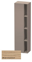 Шкаф-колонна DuraStyle 50х36х180 см, корпус-базальт матовый, фронт-дуб натуральный, левый, подвесной монтаж, Duravit DS1249L3043 Duravit