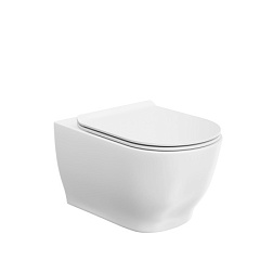 Подвесной унитаз Modula 36,5х56 см, безободковый, без сиденья, Kerama Marazzi MO.wc.02 Kerama Marazzi