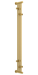 Водяной полотенцесушитель Хорда 19,5х120 см, с полимером, матовое золото, Сунержа 032-4124-1200 Сунержа
