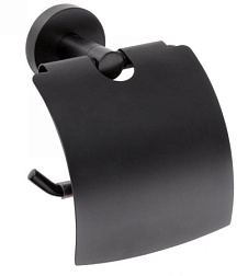 Держатель туалетной бумаги Dark цвет черный, с крышкой, Bemeta 104112010 Bemeta