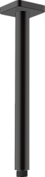 Потолочный кронштейн для верхнего душа Vernis Shape матовый, 30 см, чёрный цвет, Hansgrohe 26407670 Hansgrohe