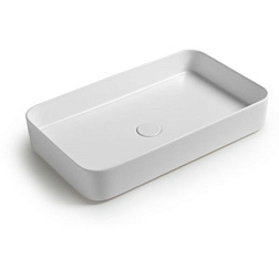Накладная раковина Blade 65х40х11,5 см, санфарфор, White Ceramic W051701 White Ceramic