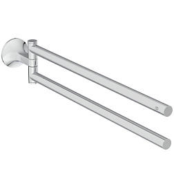 Рожковый полотенцедержатель La Dolce Vita 45 см, двойной, хром, поворотный, Ideal Standard T5505AA Ideal Standard
