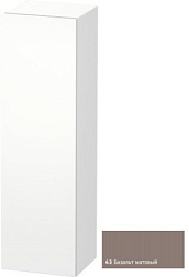 Шкаф-колонна DuraStyle 40х36х140 см, фронт - базальт матовый, корпус -  белый матовый, правый, подвесной монтаж, Duravit DS1219R4318 Duravit