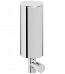 Настенный дозатор Santorini цилиндрический, 300 мл, хром, с держателем, Nofer 03046.B Nofer