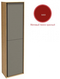 Шкаф-колонна Rythmik pure 40х25х150 см, тёмно-красный матовый, 3 съемные стеклянные полочки и 1 фиксированная, левый, подвесной монтаж, Jacob Delafon EB1774G-M69 Jacob Delafon