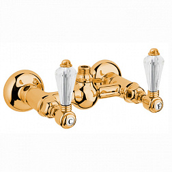 Настенный смеситель без излива Cristallo Liberty золото, без лейки, Nicolazzi 1425GB34 Nicolazzi