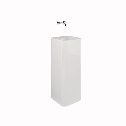 Напольная раковина Resa 36х36х90 см, санфарфор, Kludi 55W0143 Kludi