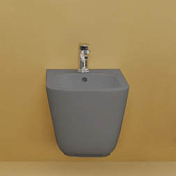 Биде Tribeca 54х35 см, ferro matt, подвесное, без крышки, Kerasan 512589 Kerasan