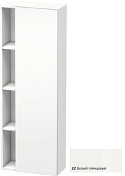 Шкаф-колонна DuraStyle 50х24х140 см, корпус-белый матовый, фронт-белый глянцевый, правый, подвесной монтаж, Duravit DS1238R2218 Duravit