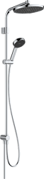 Гарнитур с верхним душем Activera 28074000 2 режима ручной лейки, 24 см, round, Hansgrohe 28074000 Hansgrohe