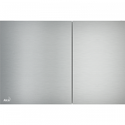 Клавиша смыва Flat матовая, хром, алюминий, механическая, Alcaplast AIR Alcaplast