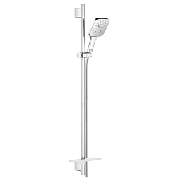 Душевой гарнитур Rainshower SmartActive 130 Cube с полочкой, штанга 90 см, 3 режима, Grohe 26586000 Grohe