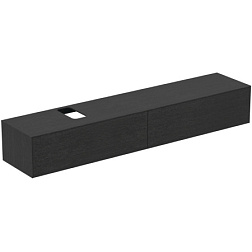 Модуль под раковину Conca 238,7х50,5х37 см, вырез в столешнице под заказ, копченый дуб, система push-to-open, Ideal Standard T4334Y4 Ideal Standard