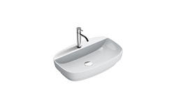 Накладная раковина Green Lux 65х42х14 см, санфарфор, с отв. под смеситель, Catalano 165GRLXN00 Catalano