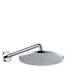 Лейка верхнего душа Raindance настенная, 30 см, round, с держателем, Hansgrohe 27493000 Hansgrohe