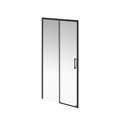 Душевая дверь Vetro 100х195 см, раздвижная, 6 мм, черный профиль, Kerama Marazzi VE.100.SD.BLK.M Kerama Marazzi