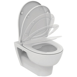 Подвесной унитаз Esedra 36,5х54,5 см, безободковый, с сиденьем, Ideal Standard T365701 Ideal Standard