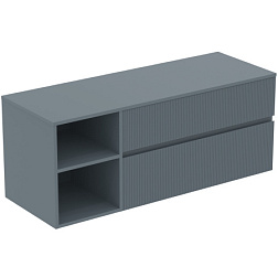 Модуль под раковину Finesse 140,2х50,5х55,8 см, открытая секция, со столешницей, пепельно-голубой матовый, Ideal Standard E3439UQ Ideal Standard