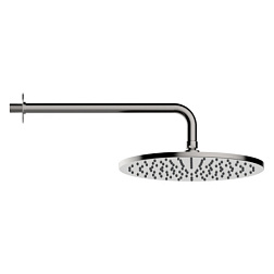 Лейка верхнего душа Nobu 28 см, round, стальной цвет, с держателем, Bossini INH031.075 Bossini