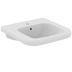 Подвесная раковина Contour 21 55х54,5х19,5 см, санфарфор, с отв. под смеситель, Ideal Standard S216501 Ideal Standard