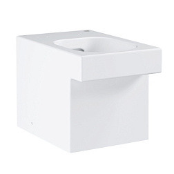 Приставной унитаз Cube Ceramic 28,4х56,5 см, безободковый, без сиденья, тихий смыв, Grohe 3948500H Grohe