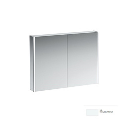 Зеркало Frame 25 100х75 см, глянцевый белый, без розетки, 2 двери, 6 полок, с подсветкой, Laufen 4.0862.3.900.145.1 Laufen