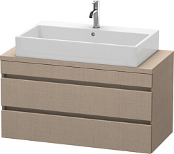 Модуль под раковину DuraStyle 100х47,8х51,2 см, без консоли, лен, 2 ящика, Duravit DS530907575 Duravit
