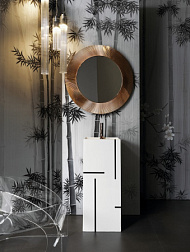 Напольная раковина Kartell by laufen 37,5х43,5х90 см, черные линии, 1 отверстие, без перелива, санфарфор, Laufen 8.1133.1.D02.111.1 Laufen