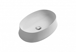 Накладная раковина Sharp 60х42х16 см, овальная, санфаянс, Simas SH04 Simas