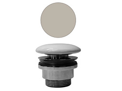 Сливной набор для раковины Color-elements creta matte, керамическая крышка, без перелива, GSI PVC08 GSI