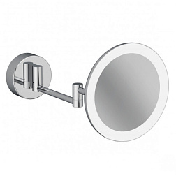 Настенное косметическое зеркало для ванной Vela R одностороннее, хром, с подсветкой, Kludi 5899505W Kludi