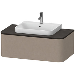 Модуль под раковину Happy D.2 Plus 100х55х35,4 см, подвесной, лен, система push-to-open, Duravit HP494107575 Duravit