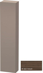 Шкаф-колонна DuraStyle 40х24х180 см, корпус-базальт матовый, фронт-орех темный, правый, подвесной монтаж, Duravit DS1228R2143 Duravit