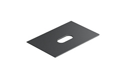Столешница под раковину Horizon 75х50 см, цвет черный матовый, из санфарфора, с отв. под раковину, Catalano 0830750022 Catalano