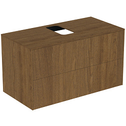 Модуль под раковину Conca 100х50,5х55 см, темный орех, система push-to-open, Ideal Standard T3942Y5 Ideal Standard