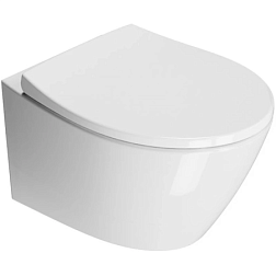 Подвесной унитаз Modo 37х52 см, безободковый, без сиденья, тихий смыв, GSI 9816FR511 GSI