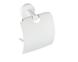 Держатель туалетной бумаги White цвет белый, с крышкой, Bemeta 104112014 Bemeta
