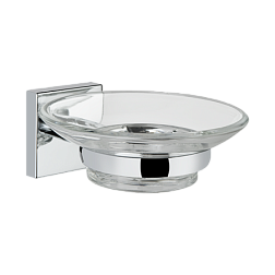 Настенная мыльница Q-Line хром, с держателем, Vitra A44992 Vitra