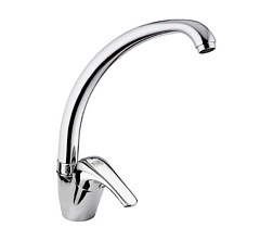 Смеситель для кухни Cucina с высоким изливом, поворотный излив, Remer F422 Remer