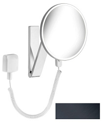 Настенное косметическое зеркало для ванной iLook_move 1 цвет подсветки, цвет черный, с подсветкой, Keuco 17612139001 Keuco