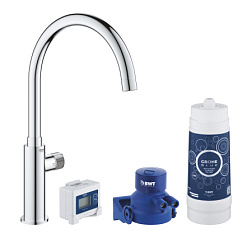 Кухонный смеситель для фильтра Blue Pure с фильтром и таймером в комплекте, Grohe 30387000 Grohe