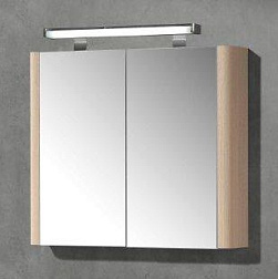 Зеркало Asun 80х70 см, 2 двери, цвет натуральный, IBX CAMASUN080/NATURAL IBX