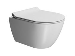 Подвесной унитаз Color-elements 36х50 см, swirlflush, матовый, dualglaze, без крепежа в комплекте, безободковый, без сиденья, GSI 881609 GSI