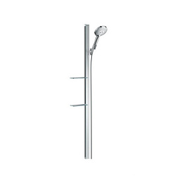 Душевой гарнитур Raindance Select S штанга 150см, с двумя полками, 3 режима, Hansgrohe 27647400 Hansgrohe